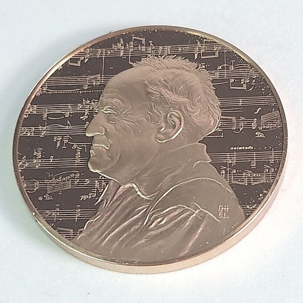 Ernest Bloch 1880-1959 Bronze The Medalic History Of The Jewish People